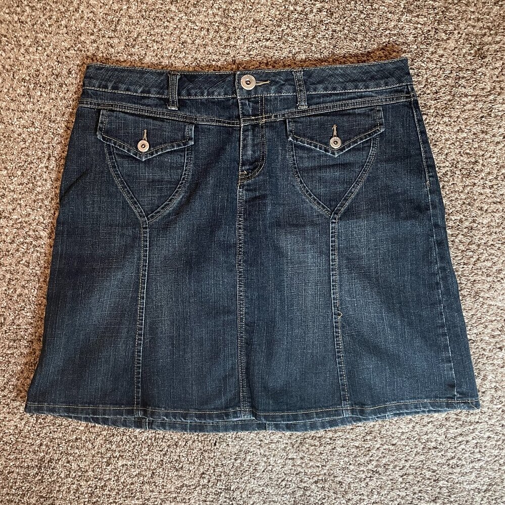 Size 14 Baccini blue denim skirt